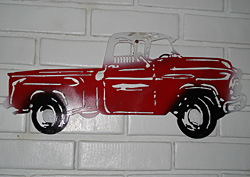 Red truck decoration